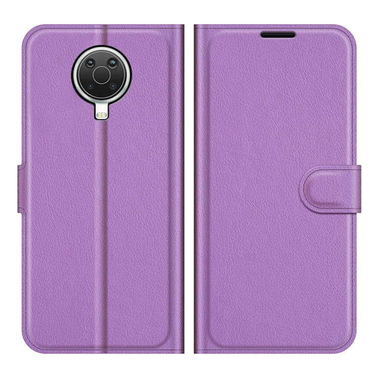 For Nokia G10/G20 Litchi Texture Horizontal Flip Protective Case with Holder & Card Slots & Wallet(Purple)