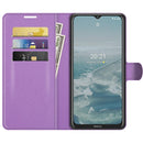 For Nokia G10/G20 Litchi Texture Horizontal Flip Protective Case with Holder & Card Slots & Wallet(Purple)