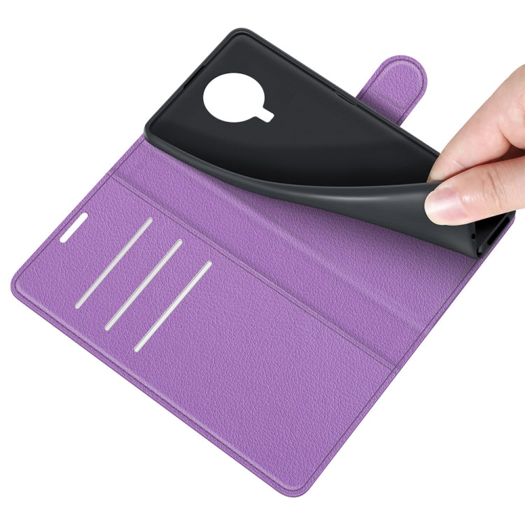 For Nokia G10/G20 Litchi Texture Horizontal Flip Protective Case with Holder & Card Slots & Wallet(Purple)