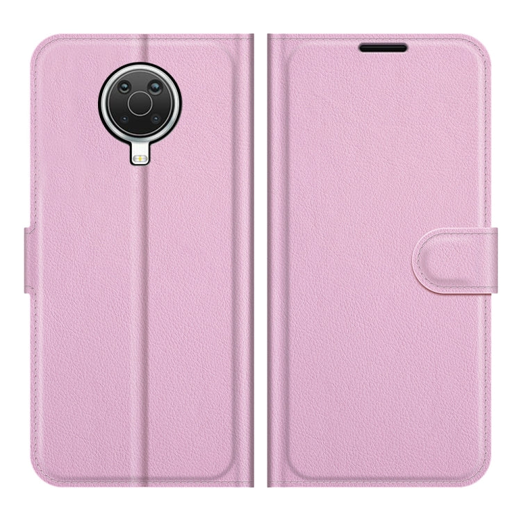 For Nokia G10/G20 Litchi Texture Horizontal Flip Protective Case with Holder & Card Slots & Wallet(Pink)