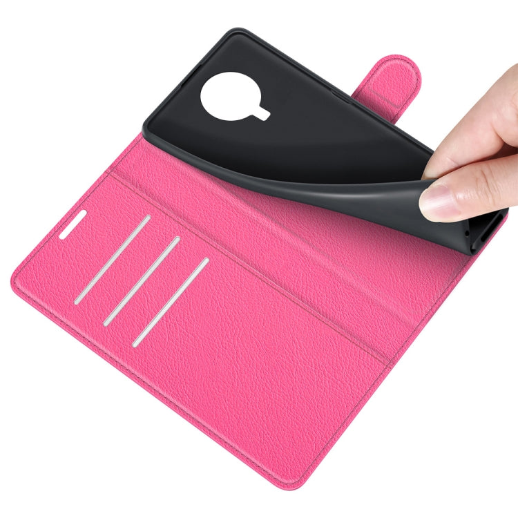 For Nokia G10/G20 Litchi Texture Horizontal Flip Protective Case with Holder & Card Slots & Wallet(Rose red)
