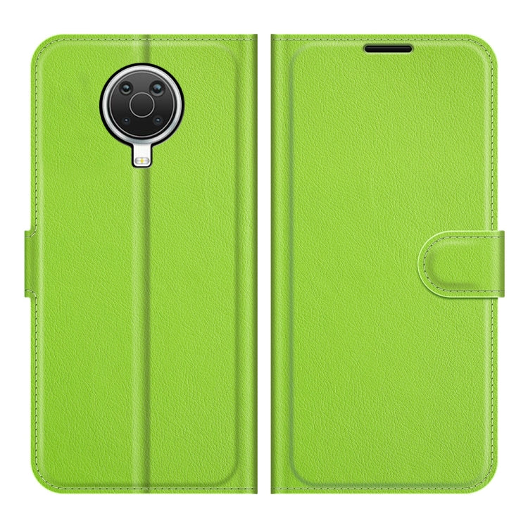 For Nokia G10/G20 Litchi Texture Horizontal Flip Protective Case with Holder & Card Slots & Wallet(Green)