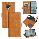 For Nokia G10/G20 Dual-side Magnetic Buckle Horizontal Flip Leather Case with Holder & Card Slots & Wallet(Yellow)