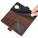 For Nokia G10/G20 Dual-side Magnetic Buckle Horizontal Flip Leather Case with Holder & Card Slots & Wallet(Brown)