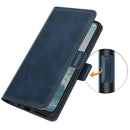 For Nokia G10/G20 Dual-side Magnetic Buckle Horizontal Flip Leather Case with Holder & Card Slots & Wallet(Dark Blue)