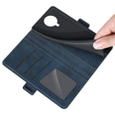 For Nokia G10/G20 Dual-side Magnetic Buckle Horizontal Flip Leather Case with Holder & Card Slots & Wallet(Dark Blue)
