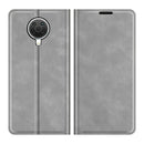 For Nokia G10/G20 Retro-skin Business Magnetic Suction Leather Case with Holder & Card Slots & Wallet(Grey)