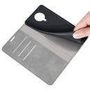 For Nokia G10/G20 Retro-skin Business Magnetic Suction Leather Case with Holder & Card Slots & Wallet(Grey)