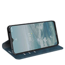 For Nokia G10/G20 Retro-skin Business Magnetic Suction Leather Case with Holder & Card Slots & Wallet(Dark Blue)