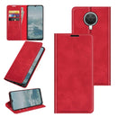 For Nokia G10/G20 Retro-skin Business Magnetic Suction Leather Case with Holder & Card Slots & Wallet(Red)