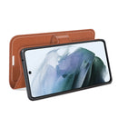 For Galaxy S21 FE Litchi Texture Horizontal Flip Protective Case with Holder & Card Slots & Wallet(Brown)