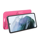 For Galaxy S21 FE Litchi Texture Horizontal Flip Protective Case with Holder & Card Slots & Wallet(Rose red)