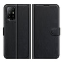 For OPPO A94 5G / F19 Pro+ 5G / Reno5 Z Litchi Texture Horizontal Flip Protective Case with Holder & Card Slots & Wallet(Black)