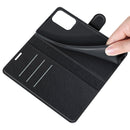 For OPPO A94 5G / F19 Pro+ 5G / Reno5 Z Litchi Texture Horizontal Flip Protective Case with Holder & Card Slots & Wallet(Black)