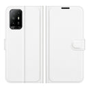 For OPPO A94 5G / F19 Pro+ 5G / Reno5 Z Litchi Texture Horizontal Flip Protective Case with Holder & Card Slots & Wallet(White)