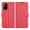 For OPPO A94 5G / F19 Pro+ 5G / Reno5 Z Litchi Texture Horizontal Flip Protective Case with Holder & Card Slots & Wallet(Red)