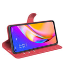 For OPPO A94 5G / F19 Pro+ 5G / Reno5 Z Litchi Texture Horizontal Flip Protective Case with Holder & Card Slots & Wallet(Red)