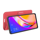 For OPPO A94 5G / F19 Pro+ 5G / Reno5 Z Litchi Texture Horizontal Flip Protective Case with Holder & Card Slots & Wallet(Red)