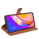 For OPPO A94 5G / F19 Pro+ 5G / Reno5 Z Litchi Texture Horizontal Flip Protective Case with Holder & Card Slots & Wallet(Brown)