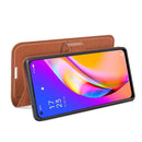 For OPPO A94 5G / F19 Pro+ 5G / Reno5 Z Litchi Texture Horizontal Flip Protective Case with Holder & Card Slots & Wallet(Brown)