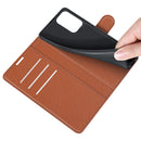 For OPPO A94 5G / F19 Pro+ 5G / Reno5 Z Litchi Texture Horizontal Flip Protective Case with Holder & Card Slots & Wallet(Brown)