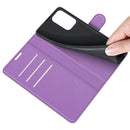 For OPPO A94 5G / F19 Pro+ 5G / Reno5 Z Litchi Texture Horizontal Flip Protective Case with Holder & Card Slots & Wallet(Purple)