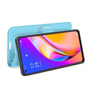 For OPPO A94 5G / F19 Pro+ 5G / Reno5 Z Litchi Texture Horizontal Flip Protective Case with Holder & Card Slots & Wallet(Blue)