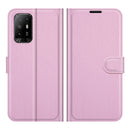 For OPPO A94 5G / F19 Pro+ 5G / Reno5 Z Litchi Texture Horizontal Flip Protective Case with Holder & Card Slots & Wallet(Pink)