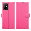 For OPPO A94 5G / F19 Pro+ 5G / Reno5 Z Litchi Texture Horizontal Flip Protective Case with Holder & Card Slots & Wallet(Rose Red)