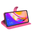 For OPPO A94 5G / F19 Pro+ 5G / Reno5 Z Litchi Texture Horizontal Flip Protective Case with Holder & Card Slots & Wallet(Rose Red)