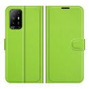 For OPPO A94 5G / F19 Pro+ 5G / Reno5 Z Litchi Texture Horizontal Flip Protective Case with Holder & Card Slots & Wallet(Green)