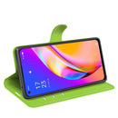 For OPPO A94 5G / F19 Pro+ 5G / Reno5 Z Litchi Texture Horizontal Flip Protective Case with Holder & Card Slots & Wallet(Green)