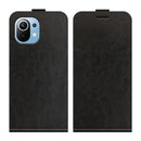 For Xiaomi Mi 11 Lite R64 Texture Single Vertical Flip Leather Protective Case with Card Slots & Photo Frame(Black)