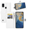 For ZTE Blade A51 Litchi Texture Horizontal Flip Protective Case with Holder & Card Slots & Wallet(White)