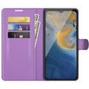 For ZTE Blade A51 Litchi Texture Horizontal Flip Protective Case with Holder & Card Slots & Wallet(Purple)