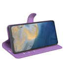 For ZTE Blade A51 Litchi Texture Horizontal Flip Protective Case with Holder & Card Slots & Wallet(Purple)