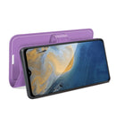 For ZTE Blade A51 Litchi Texture Horizontal Flip Protective Case with Holder & Card Slots & Wallet(Purple)
