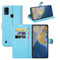 For ZTE Blade A51 Litchi Texture Horizontal Flip Protective Case with Holder & Card Slots & Wallet(Blue)
