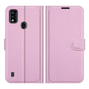 For ZTE Blade A51 Litchi Texture Horizontal Flip Protective Case with Holder & Card Slots & Wallet(Pink)
