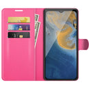 For ZTE Blade A51 Litchi Texture Horizontal Flip Protective Case with Holder & Card Slots & Wallet(Rose red)