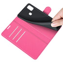 For ZTE Blade A51 Litchi Texture Horizontal Flip Protective Case with Holder & Card Slots & Wallet(Rose red)