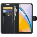 For OnePlus Nord 2 5G Litchi Texture Horizontal Flip Protective Case with Holder & Card Slots & Wallet(Black)