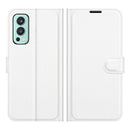 For OnePlus Nord 2 5G Litchi Texture Horizontal Flip Protective Case with Holder & Card Slots & Wallet(White)