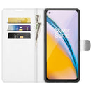 For OnePlus Nord 2 5G Litchi Texture Horizontal Flip Protective Case with Holder & Card Slots & Wallet(White)