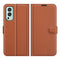 For OnePlus Nord 2 5G Litchi Texture Horizontal Flip Protective Case with Holder & Card Slots & Wallet(Brown)