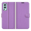 For OnePlus Nord 2 5G Litchi Texture Horizontal Flip Protective Case with Holder & Card Slots & Wallet(Purple)