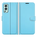 For OnePlus Nord 2 5G Litchi Texture Horizontal Flip Protective Case with Holder & Card Slots & Wallet(Blue)