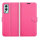 For OnePlus Nord 2 5G Litchi Texture Horizontal Flip Protective Case with Holder & Card Slots & Wallet(Rose Red)