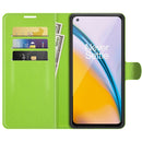 For OnePlus Nord 2 5G Litchi Texture Horizontal Flip Protective Case with Holder & Card Slots & Wallet(Green)