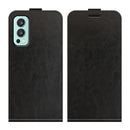 For OnePlus Nord 2 5G R64 Texture Single Vertical Flip Leather Protective Case with Card Slots & Photo Frame(Black)